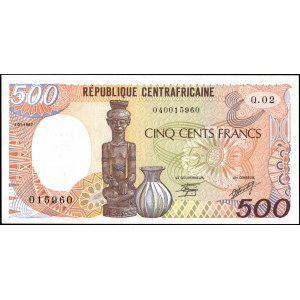 Central African States. 1987 500 Francs