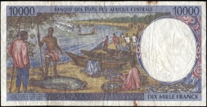 Kongo. 1998 10000 franků