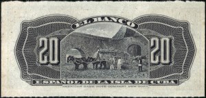 Cuba. 1897 20 Centavos Banco Español