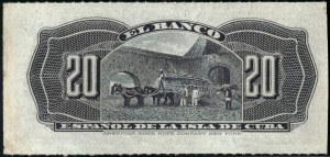 Cuba. 1897 20 Centavos Banco Español