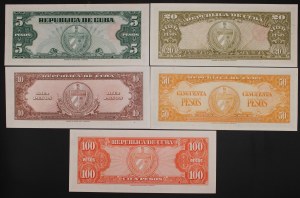 Cuba. 1960 5 10 20 50 100 Pesos
