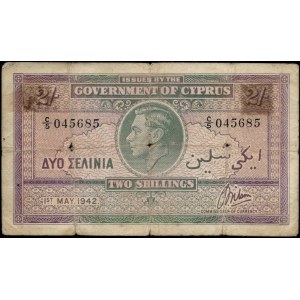 Cyprus. 1942 2 Shillings