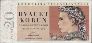Czech Republic. 1949 20 Korun