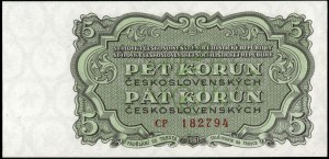 Czechoslovakia. 1961 5 Korun Prefix CP