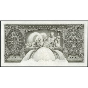 Egypt. 1957 5 Pounds