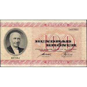Faroe Islands. 1972 100 Kronur