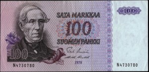 Finland. 1976 100 Markkaa