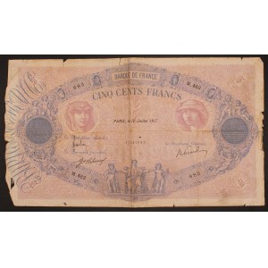France. 1917 500 Francs