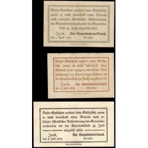 Germany. 1920 Juist Island 10 25 50 Pfennig Set Scarce