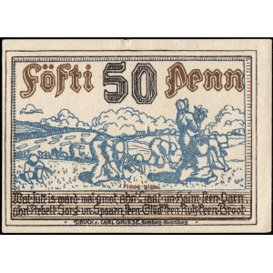 Germany. 1920 Wandsbeck 50 Penn Circulated in Germany & Denmark