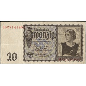 Germany. 1939 20 Reichsmark Prefix H Third Reich