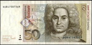 Germany. 1996 50 Mark Prefix DU G9