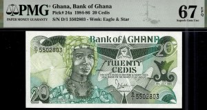 Ghana. 1986 20 cedů