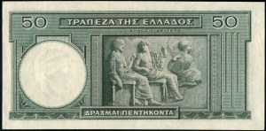 Greece. 1939 50 Drachmai
