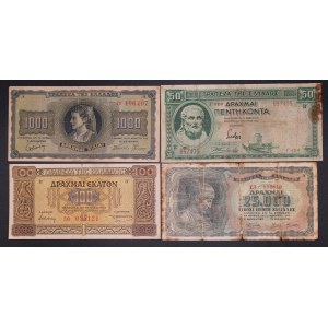 Greece. 1939-1943 Lot of 4 Pieces