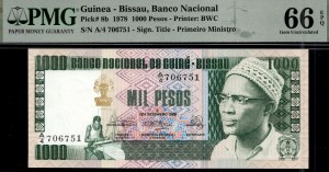 Guinea. 1978 1000 Pesos