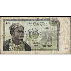 Guinea Bissau. 500 Pesos 1975 Low S/N 714