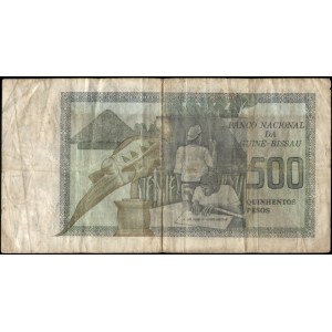 Guinea Bissau. 500 Pesos 1975 Low S/N 714