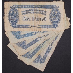 Hungary. 1944 2 Pengo 5 Pieces