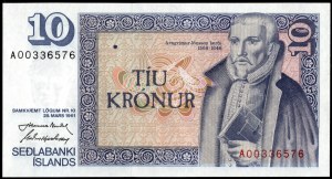 Iceland. 1961 10 Kronur