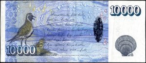 Iceland. 2001 10000 Kronur Prefix H