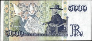 Iceland. 2001 5000 Kronur Prefix F