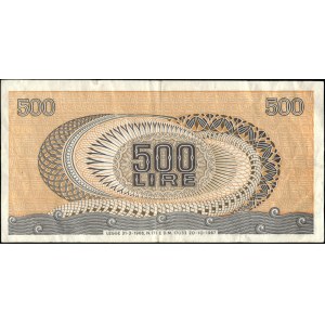 Italy. 1967 500 Lire Prefix O17