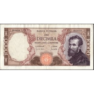 Italy. 1970 10000 Lire Prefix K 0459