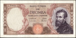 Italy. 1973 10000 Lire Prefix T 0632