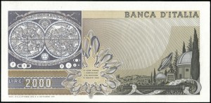 Italy. 1973 2000 Lire Prefix YA C