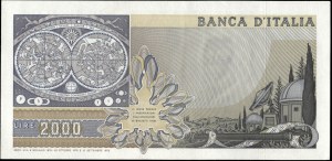 Italy. 1976 2000 Lire Prefix AA Q