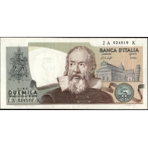 Italy. 1976 2000 Lire Prefix JA K