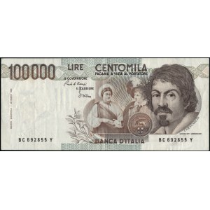 Italy. 1983 100000 Lire Prefix BC Y