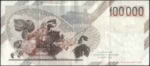 Italy. 1983 100000 Lire Prefix HD G