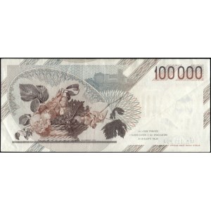 Italy. 1983 100000 Lire Prefix MA A