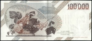 Italy. 1983 100000 Lire Prefix RE E