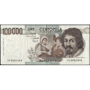 Italy. 1983 100000 Lire Prefix YE B