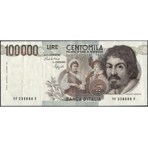Italy. 1983 100000 Lire Prefix YF F