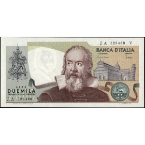 Italy. 1983 2000 Lire Prefix JA V
