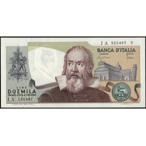 Italy. 1983 2000 Lire Prefix JA V
