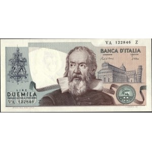 Italy. 1983 2000 Lire Prefix VA Z