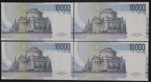 Italy. 1984 10000 Lire 4 Consecutive Pieces