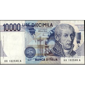 Italy. 1984 10000 Lire Replacement Prefix XK A