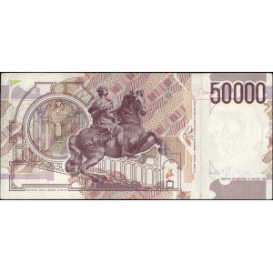 Italy. 1992 50000 Lire Replacement Prefix XD A