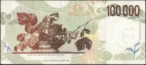 Italy. 1994 100000 Lire Prefix KB U