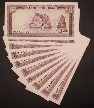 Lebanon. 1986 10 Livres 10 Pieces