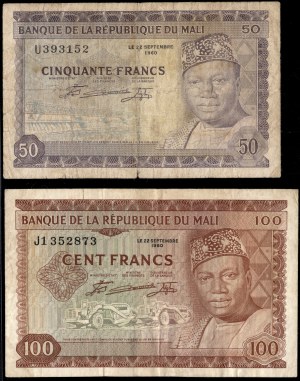 Mali. 1960 50 and 100 Francs