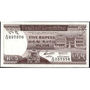 Mauritius. 1985 5 Rupees