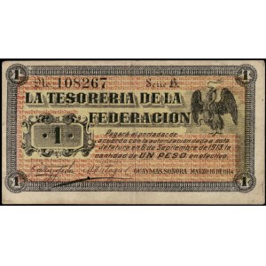 Mexico. 1913 1 Peso Tesoreria de la Federacion