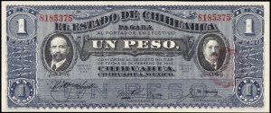 Mexico. 1914 Chihuahua 1 Peso